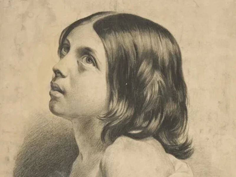 1853-Laura García de Giner - Ritratto di una ragazza